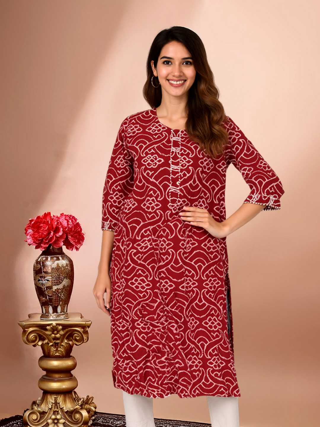 Picture of Flowing Traditions Straight Kurta